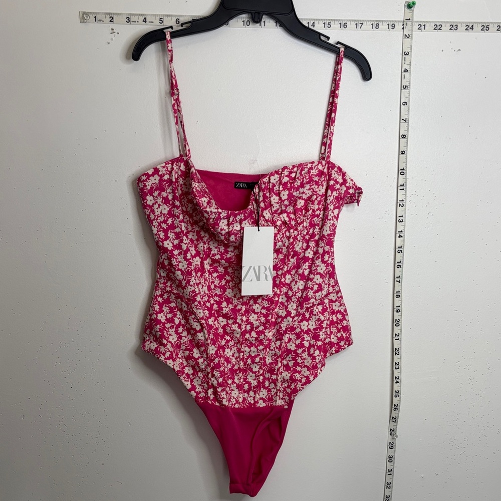 Zara Kids Pink Floral Bodysuit
